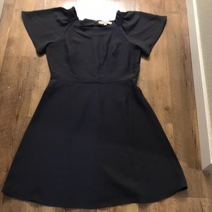 Gray knee-length dress